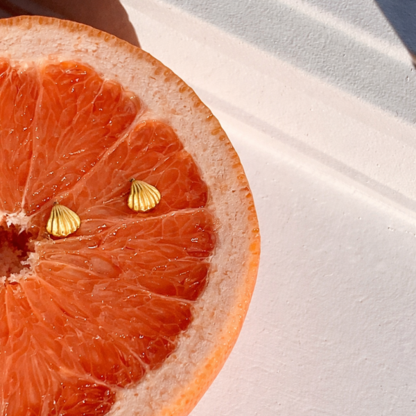 Golden Tide Stud Earrings | PVD Gold Plated | Annjueri