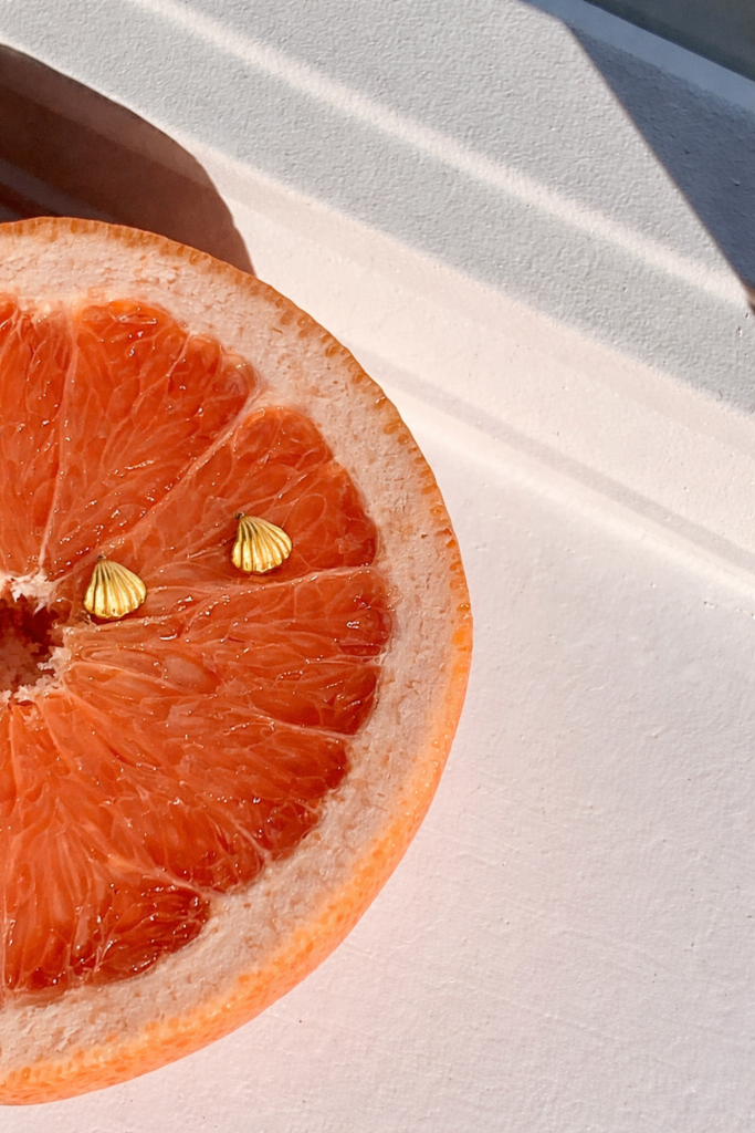 Golden Tide Stud Earrings | PVD Gold Plated | Annjueri