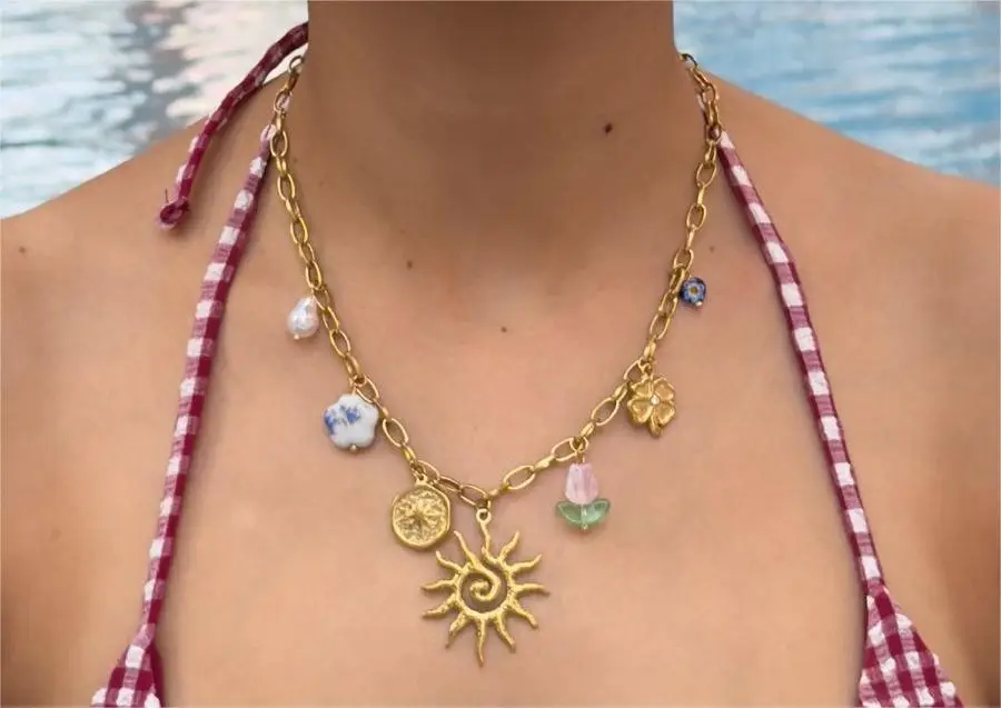 Sun Charm Necklace