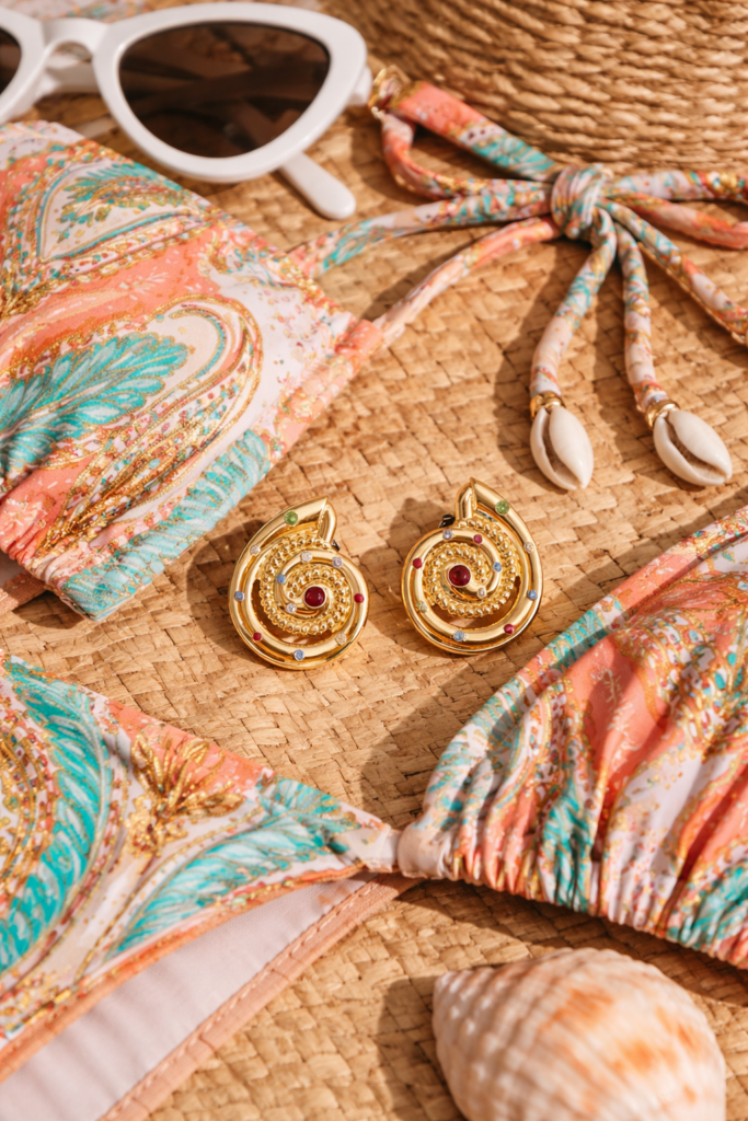 Prism Shell Earrings | 18K Gold Plated | Annjueri
