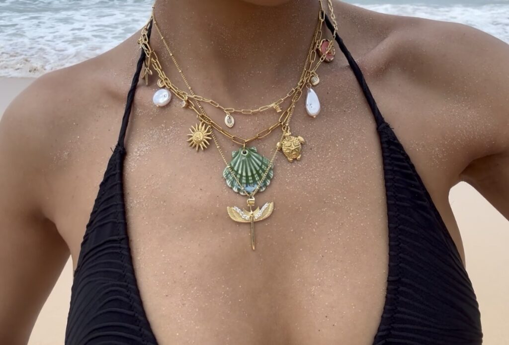Tortoise and Shell Story Necklace