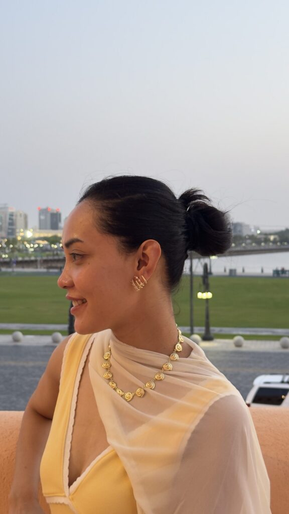 Cannes Crawler Earrings | 18K Gold Plated | Baguette Crystal Ear Climber | Annjueri