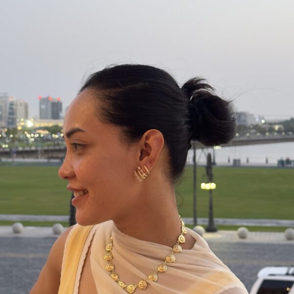 Cannes Crawler Earrings | 18K Gold Plated | Baguette Crystal Ear Climber | Annjueri