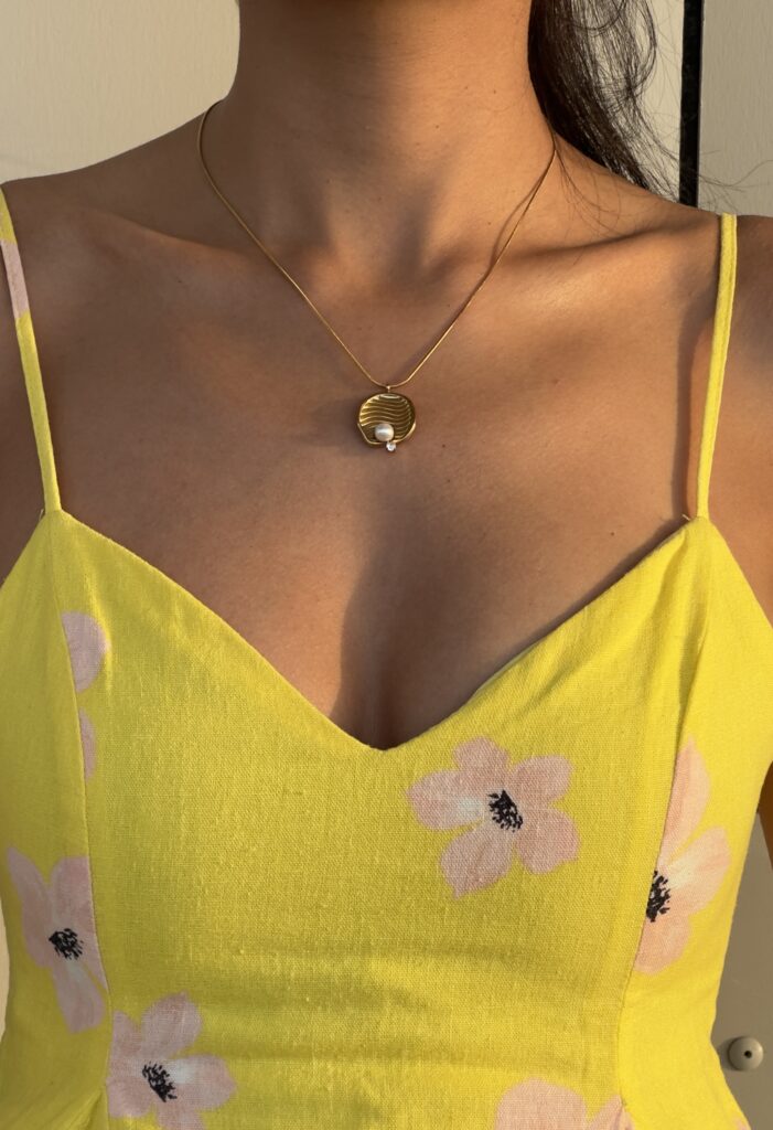 Mother of Pearl Necklace | 18K Gold Plated
