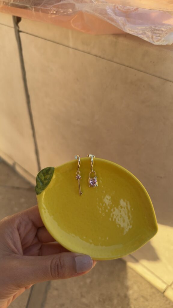 Lock and Key Earrings | 18K Gold Plated | Annjueri