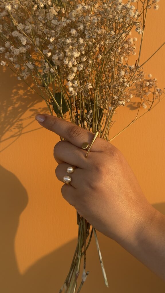 Twin Pearl Dome Ring | Size 7