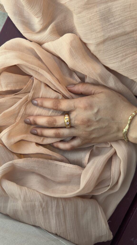 Blush Deco Ring| size 8
