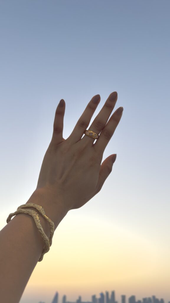 Blush Deco Ring| size 8