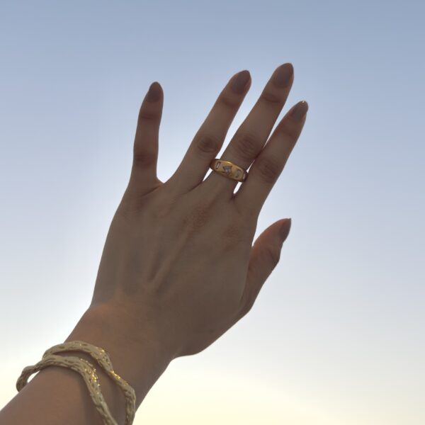 Blush Deco Ring| size 8