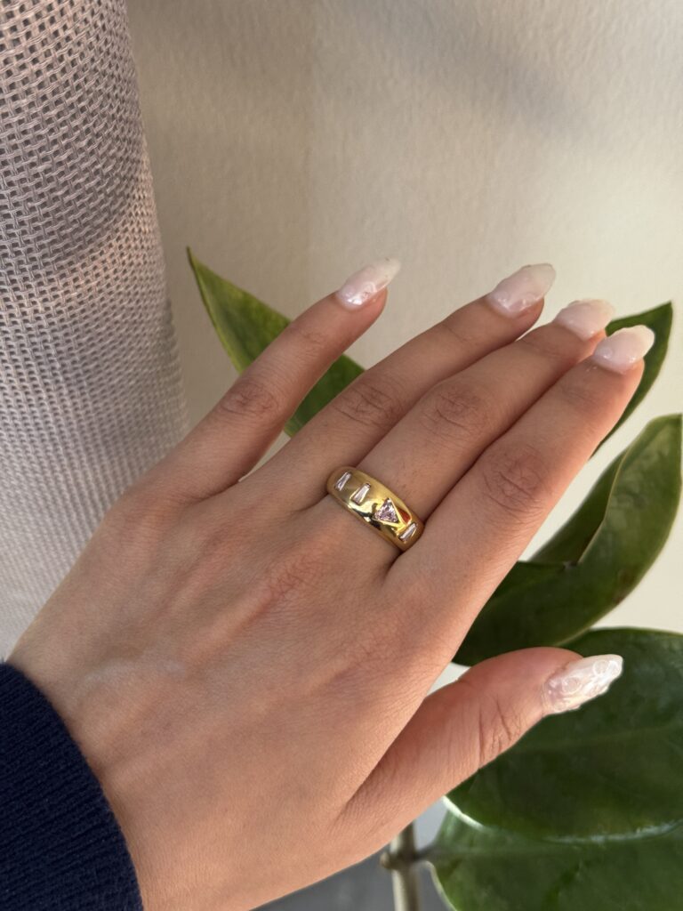 Blush Deco Ring| size 8